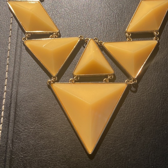 FREE WITH PURCHASE Peach Triangle Necklace - Picture 2 of 4